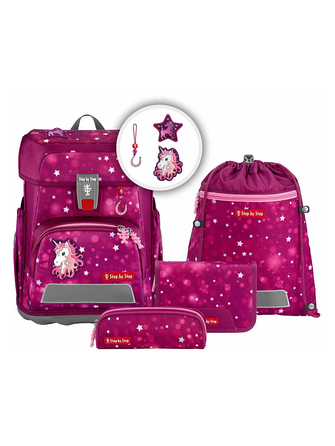 STEP BY STEP | Schultaschen Set 5tlg CLOUD Unicorn Nuala | 
